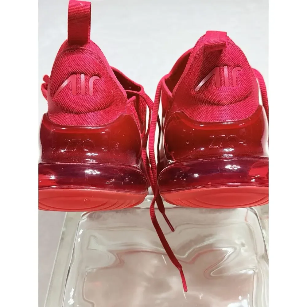 Nike Air Max 270 Triple Red University Red Sneakers CV7544-600 Mens Size 12